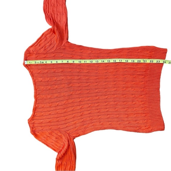 RALPH LAUREN BLACK LABEL 100% Silk Cableknit Scoop Back Sweater - Picture 13 of 13